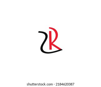 Creative ZR letter logo design vector template