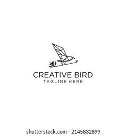 Creativebird logo icon design vector template