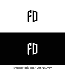 Creative-FO-Architektur-Monogram-letters-logo.Es ist geeignet, für welchen Firmen- oder Markennamen die ersten Buchstaben ansetzen