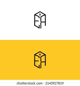 Creative--initial-ER-letters--Box-House-logo.It will be suitable for which company or brand name start those initial