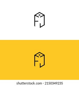 Creative - Initial-FC-Buchstaben—Box-House-Logo.Es eignet sich für Unternehmen oder Markennamen, die diese Anfangsbuchstaben beginnen