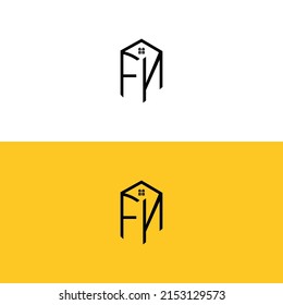 Creative--initial-FN-letters--Box-House-logo.It will be suitable for which company or brand name start those initial
