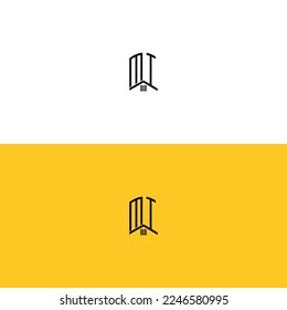 Creative-initial-letters-MI-Home-and-Construction-logo.It will be suitable for which company name or brand