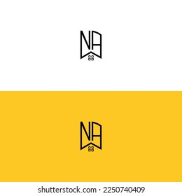 Creative-initial-letters-NA-Home-and-Construction-logo.It will be suitable for which company name or brand