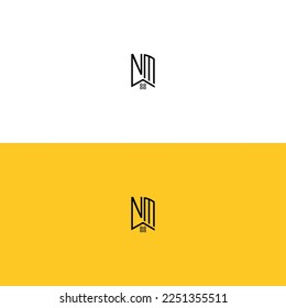 Creative-initial-letters-NM-Home-and-Construction-logo.It will be suitable for which company name or brand