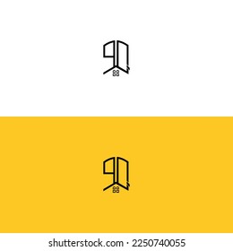 Creative-Initial-letters-PQ-Home-and-Construction-Logo.Es eignet sich für welchen Firmennamen oder welche Marke