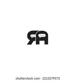 Creative-initial-letters-RA-Chatting Letter-logo.It will be suitable for which company name or brand