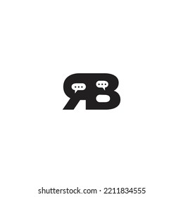 Creative-initial-letters-RB-Chatting Letter-logo.It will be suitable for which company name or brand