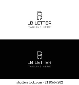 Creative-initial-Line-Art-LB-letters-logo.It will be suitable for which company name or brand name start those initial.