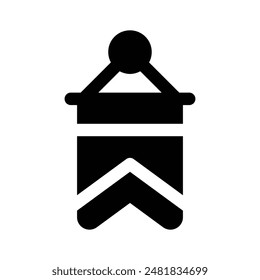 Creatively crafted icon of bookmark in editable style