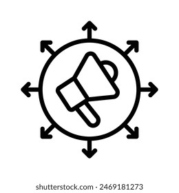 Icono de la red de marketing creado con creatividad, Vector editable