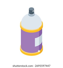 Creatively crafted isometric icon of spray paint in modern style