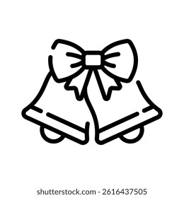 Creatively crafted line style icon of festive flag