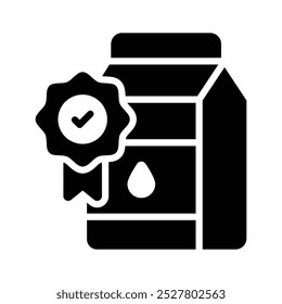 Creatively crafted milk box icon, nutrition, cotton, healthy beverages