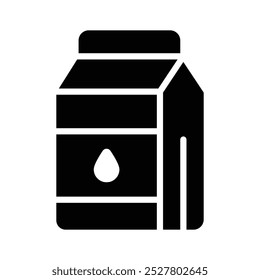 Creatively crafted milk box icon, nutrition, cotton, healthy beverages