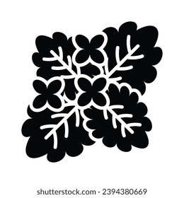 Creatively crafted vector of melissa, healthy food, herbal or green tea ingredients