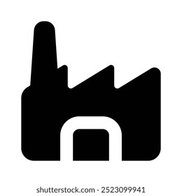 Creatively design icon of factory, industry vector design