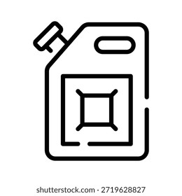 Diseñado creativamente increíble icono de estilo de línea de la lata de combustible