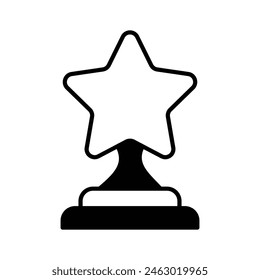 Creatively designed flat icon of Award in editable style, achievement trophy vector design