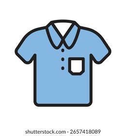 Creatively designed glyph icon of t shirt, ready for premium use