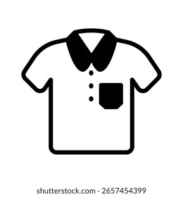 Ícone de glifo de t-shirt projetado criativamente, pronto para uso premium