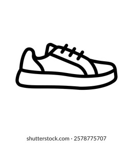 Creatively designed icon of sneakers, ready to use icon