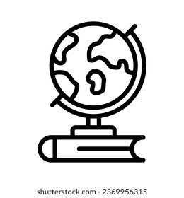 Creatively designed icon of table glob, concept vector of geography in trendy style