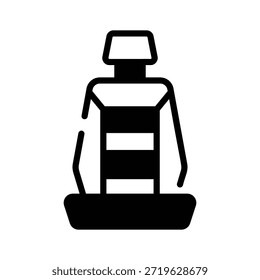 Icono de estilo de línea de diseño creativo de asiento de coche, listo para uso premium