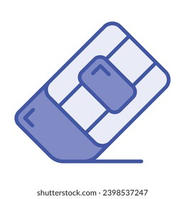 Creatively designed modern icon of eraser, vector in trendy editable style