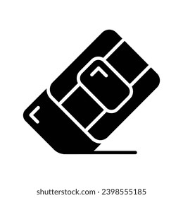 Creatively designed modern icon of eraser, vector in trendy editable style