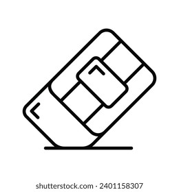 Creatively designed modern icon of eraser, vector in trendy editable style