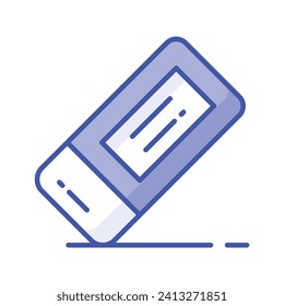 Creatively designed modern icon of eraser, vector in trendy editable style