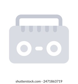 Creatively designed modern icon of radio, vector in trendy editable style