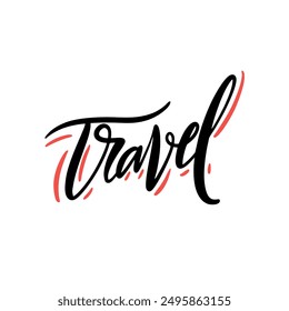 Una pieza de tipografía de viaje de diseño creativo que es perfecta para aquellos que son entusiastas de la pasión por los viajes