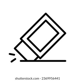 A creatively designed vector of eraser in trendy style, school supplies vector design