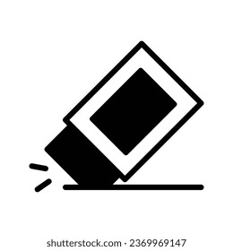 A creatively designed vector of eraser in trendy style, school supplies vector design