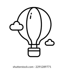 Creatively designed vector of hot air balloon, enjoy the adventure of hot air ballooning