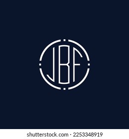 Creative-Rounded-Initial-Letters-JBF-Logo.It will be suitable for which company name or brand.