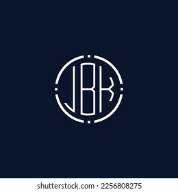 Creative-Rounded-Initial-Letters-JBK-Logo.It will be suitable for which company name or brand.