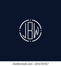 Creative-Rounded-Initial-Letters-JBW-Logo.It will be suitable for which company name or brand.