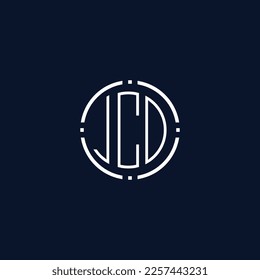 Creative-Rounded-Initial-Letters-JCD-Logo.It will be suitable for which company name or brand.