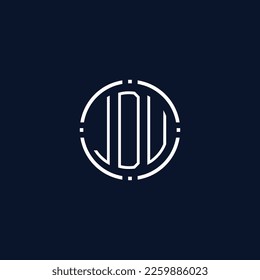 Creative-Rounded-Initial-Letters-JDU-Logo.It will be suitable for which company name or brand.