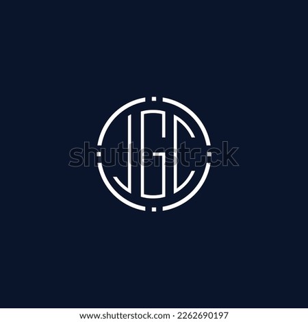 Creative-Rounded-Initial-Letters-JGC-Logo.It will be suitable for which company name or brand.