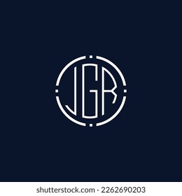 Creative-Rounded-Initial-Letters-JGR-Logo.It will be suitable for which company name or brand.
