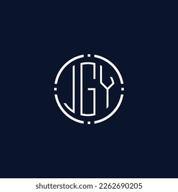 Creative-Rounded-Initial-Letters-JGY-Logo.It will be suitable for which company name or brand.