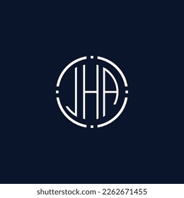 Creative-Rounded-Initial-Letters-JHA-Logo.It will be suitable for which company name or brand.
