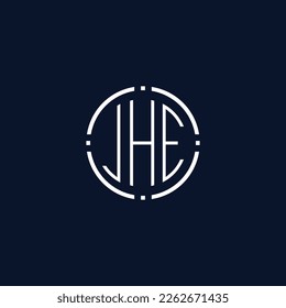Creative-Rounded-Initial-Letters-JHE-Logo.It will be suitable for which company name or brand.