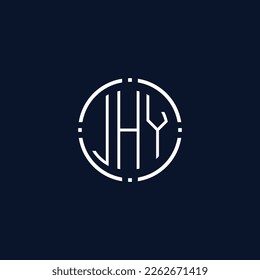 Creative-Rounded-Initial-Letters-JHY-Logo.It will be suitable for which company name or brand.