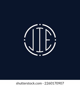 Creative-Rounded-Initial-Letters-JIE-Logo.It will be suitable for which company name or brand.