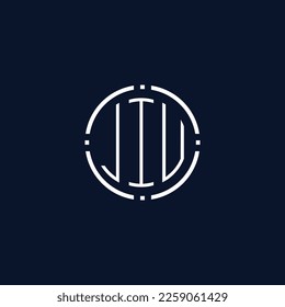 Creative-Rounded-Initial-Letters-JIU-Logo.It will be suitable for which company name or brand.